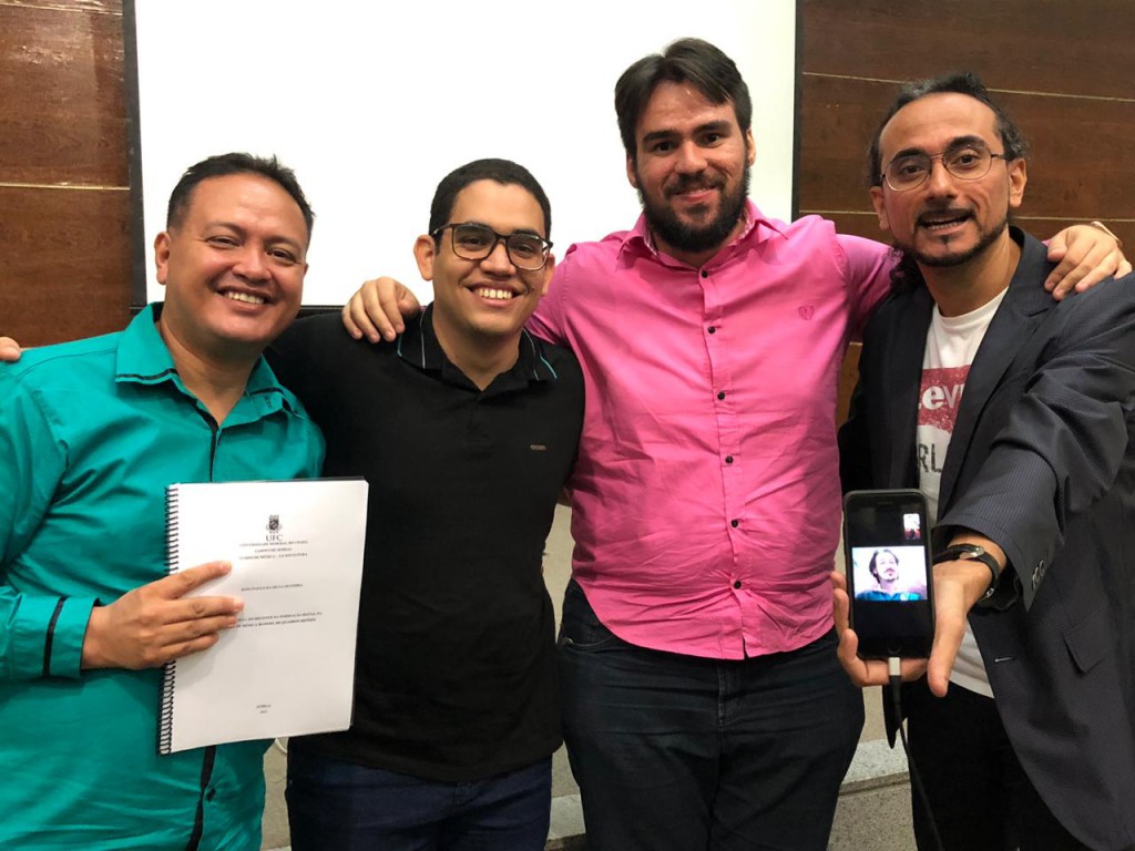 João Paulo, Prof. Rones, Prof. Rian, prof. Marcos e prof. Leandro (celular).