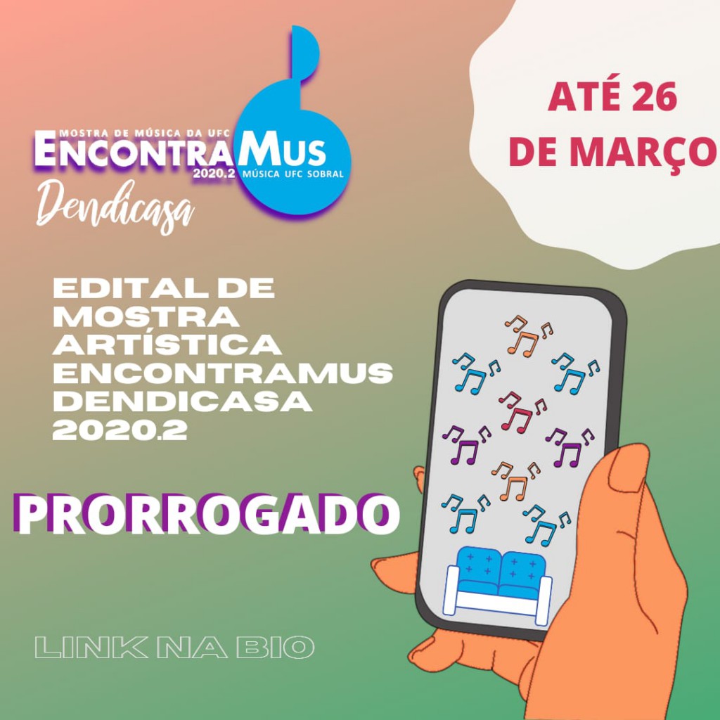 Inscrições prorrogadas