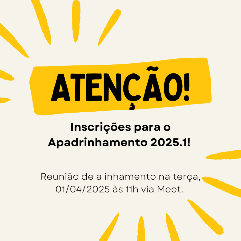 Post para instagram atenção simples amarelo